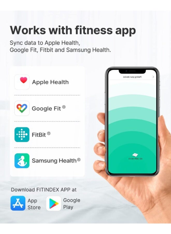 فيتينديكس ميزان ذكي لوزن الجسم من فيتندكس - أسود - Image 2